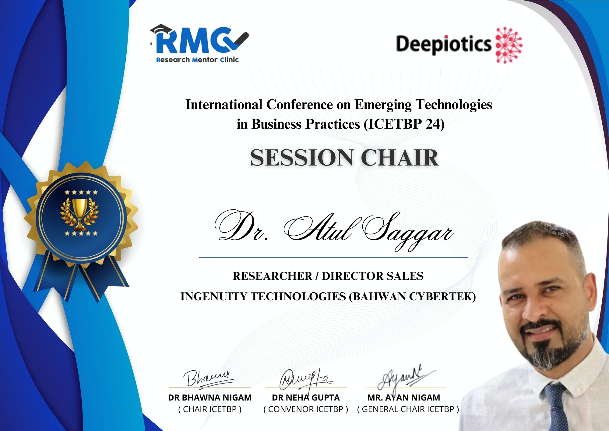 Dr. Atul Saggar - (ICETBP 24)